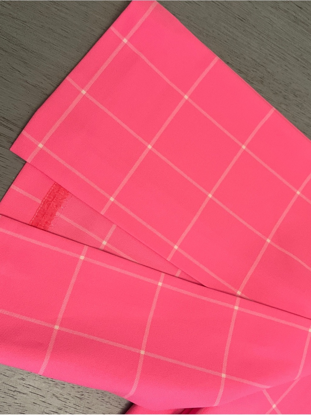 Trina Turk Pink Windowpane Boot-Cut Pants - Picture 3 of 7
